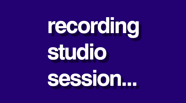 Back in the recording studio…